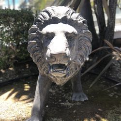 Two Lion Statues 