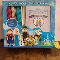 Disney Frozen Crochet Kit Elsa & Anna Character Patterns D