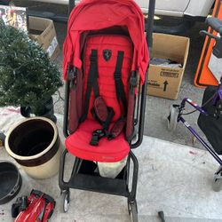 Red Cybex Stroller Reversible 