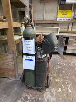 Oxygen Acetylene Tanks and Torch