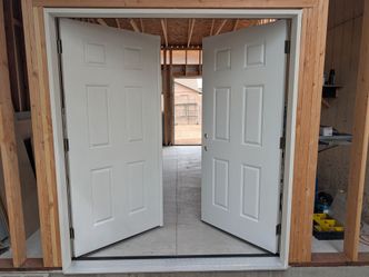 Double exterior doors