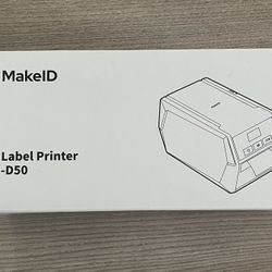MakeID D50 Industrial Label Printer With Rechargeable Battery To Use Anywhere