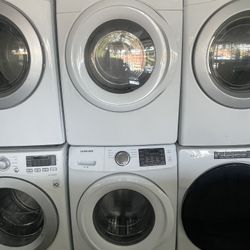 Samsung Gas Front Load Dryer And Washer Set In Excellent Condition 