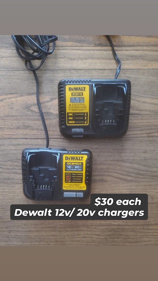 Dewalt 12v / 20v Chargers