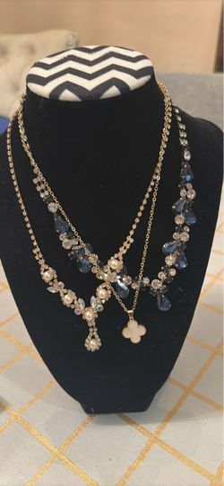 Set of 3 Gold-Tone Statement Necklaces