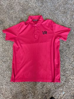 Red Short Sleeve Travis Mathew  Golf Polo Shirt