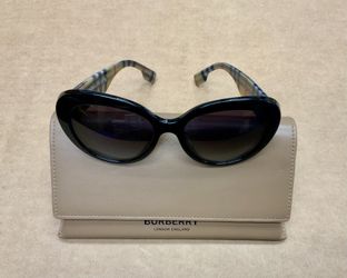 Burberry B4298-f 3757/8G Cat Eye Design Shape Sunglasses Eyewear Glasses Black Frames Luxury Brand Outdoors 