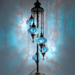 Handmade Turkish Mosaic Floor Lamp 