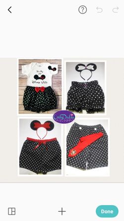 Mickey and Minnie outfits