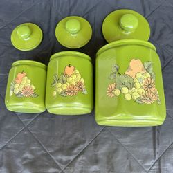 kromex vintage canisters 
