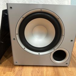 LIKE NEW Polk Audio PSW10 10" Inch Powered Subwoofer With Sub Cable
