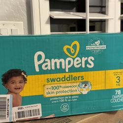 Pampers Swaddlers Size 3 Brand New 78 Count