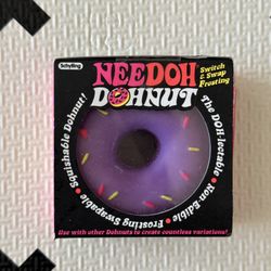 Schylling NeeDoh Dohnut - Yellow Base w/ Purple Frosting & Sprinkles