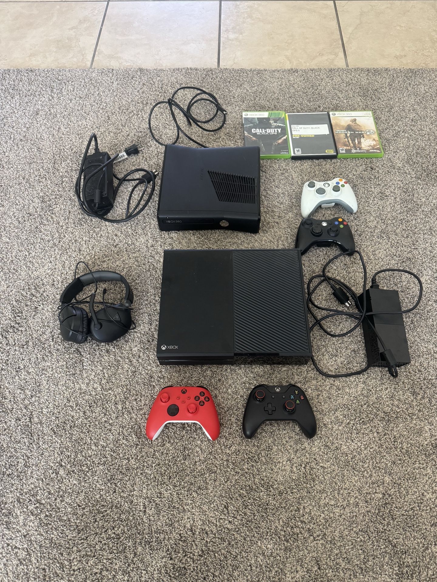 XBOX ONE AND XBOX 360