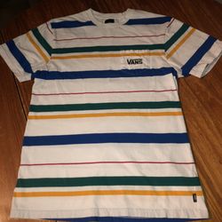 Mens Vans Size Large Striped Shirt 