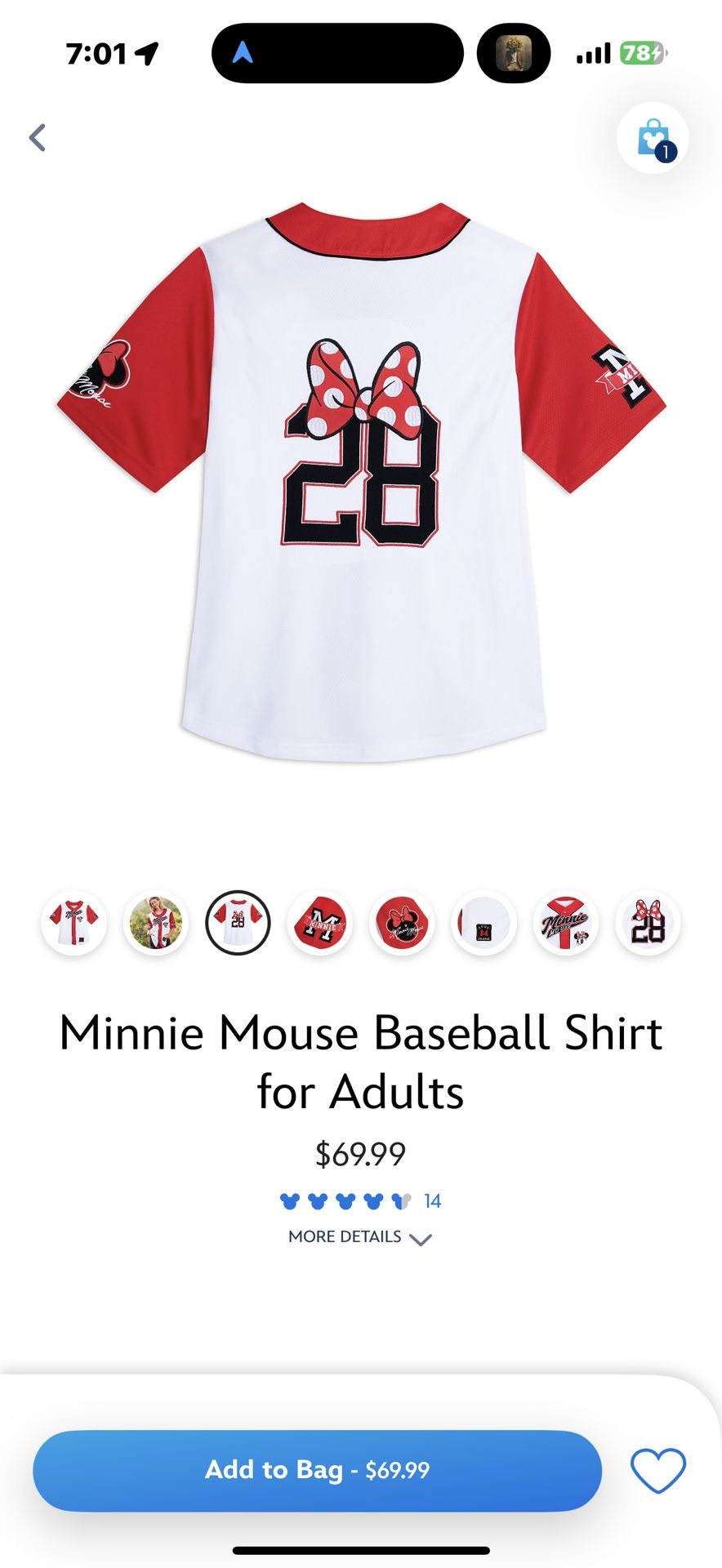 Minnie Mouse Jersey