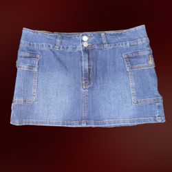 Denim mini skirt 