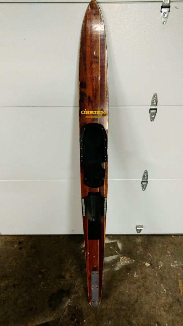 Vintage 68" O'Brien Competition Slalom Wood Water Ski Handmade