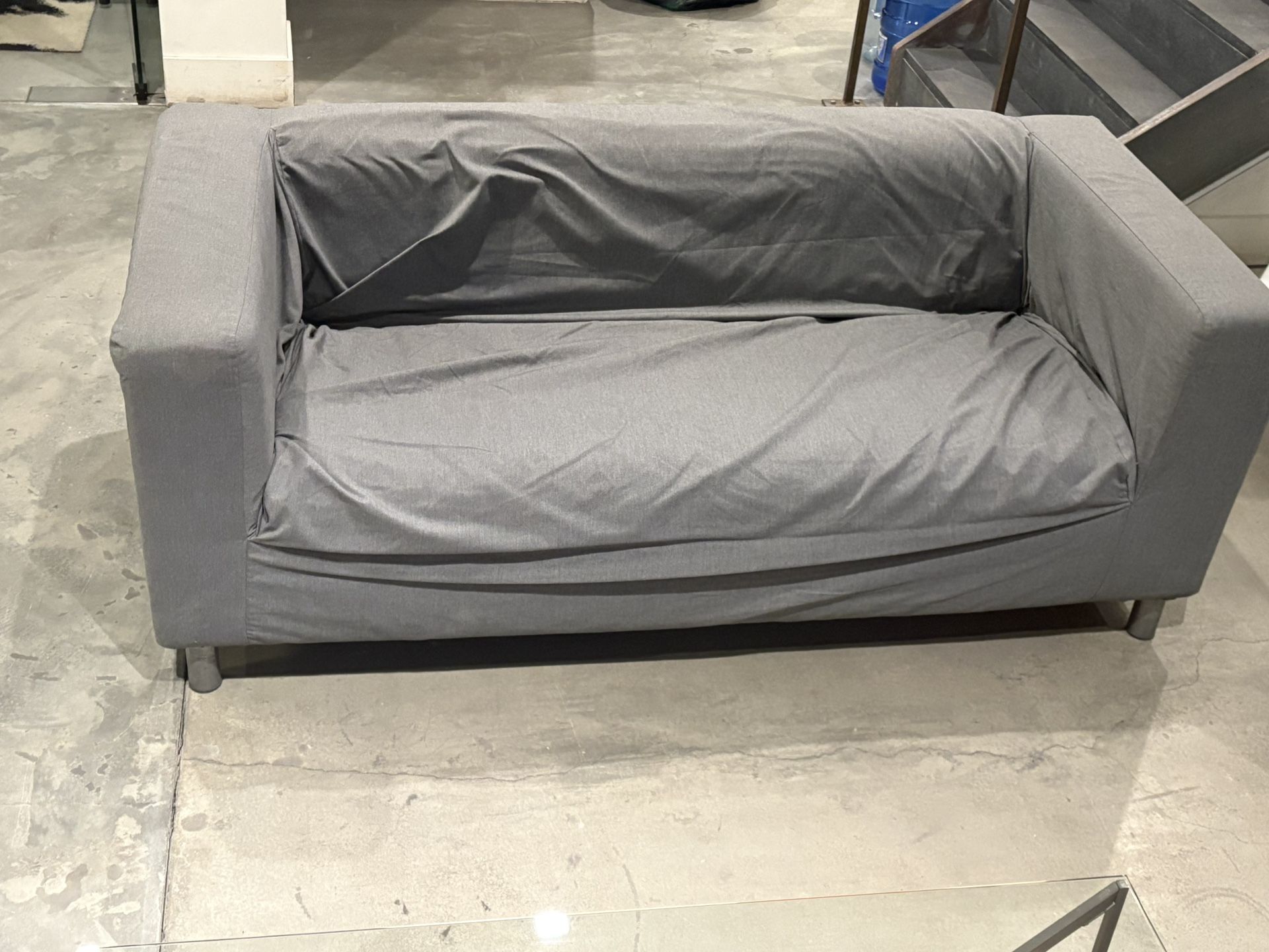 Gray Modern Loveseat – $25 Each / $50 for Both (Pickup Only)