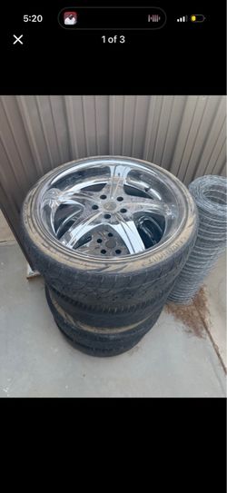 22" Asanti Chrome Wheels with Lionhart Tires