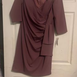 Short Fancy Mauve Dress