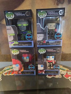 For sale Transformers funko Rumble Sideswipe Devastator Hot Rod