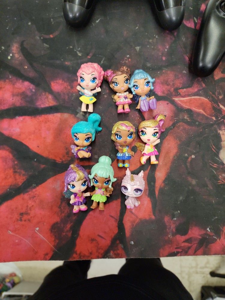 Hatchimals Pixies Crystal Cassie Figure Glittering Lot Of 9
