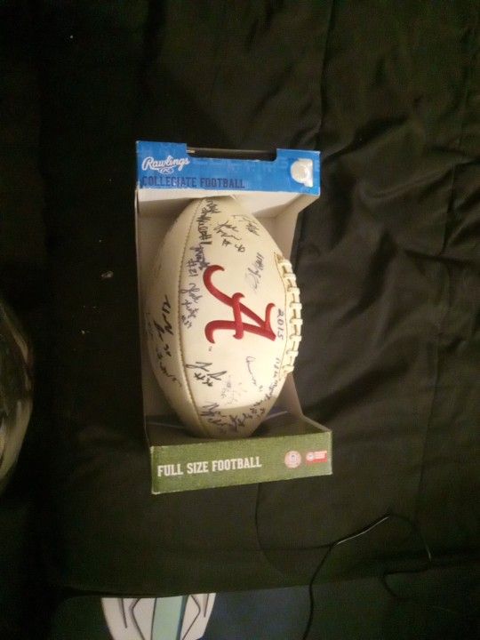 Signed Football By The Hole Team Of 2015
