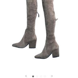 Taupe Thigh Boots 