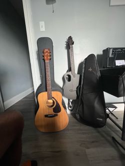 Yamaha F335 and Donner Rising G1