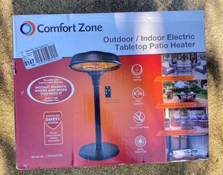 Comfort Zone Halogen Tabletop Heater with Remote Control