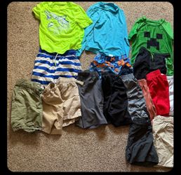 Boy clothes, size 8, bathing suit, shorts