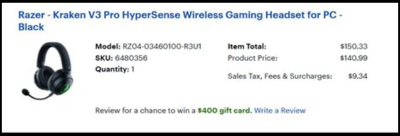 Gaming Headset - Razer Kraken