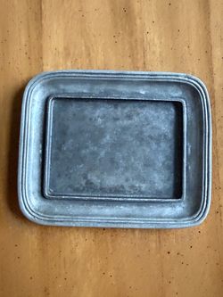 Small Metal vintage pewter tray