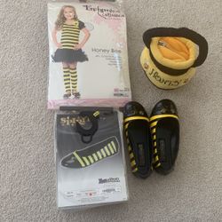 Honey Bee Costume Kids Size Medium 64lbs-72lbs