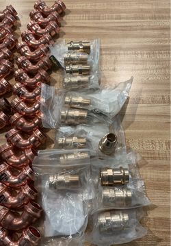 Copper Press Fittings and Brass Connectors Lot