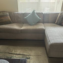 Beige sectional sofa