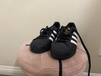 Adidas superstar black size 8 unisex