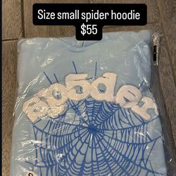 Light blue spider hoodie size small