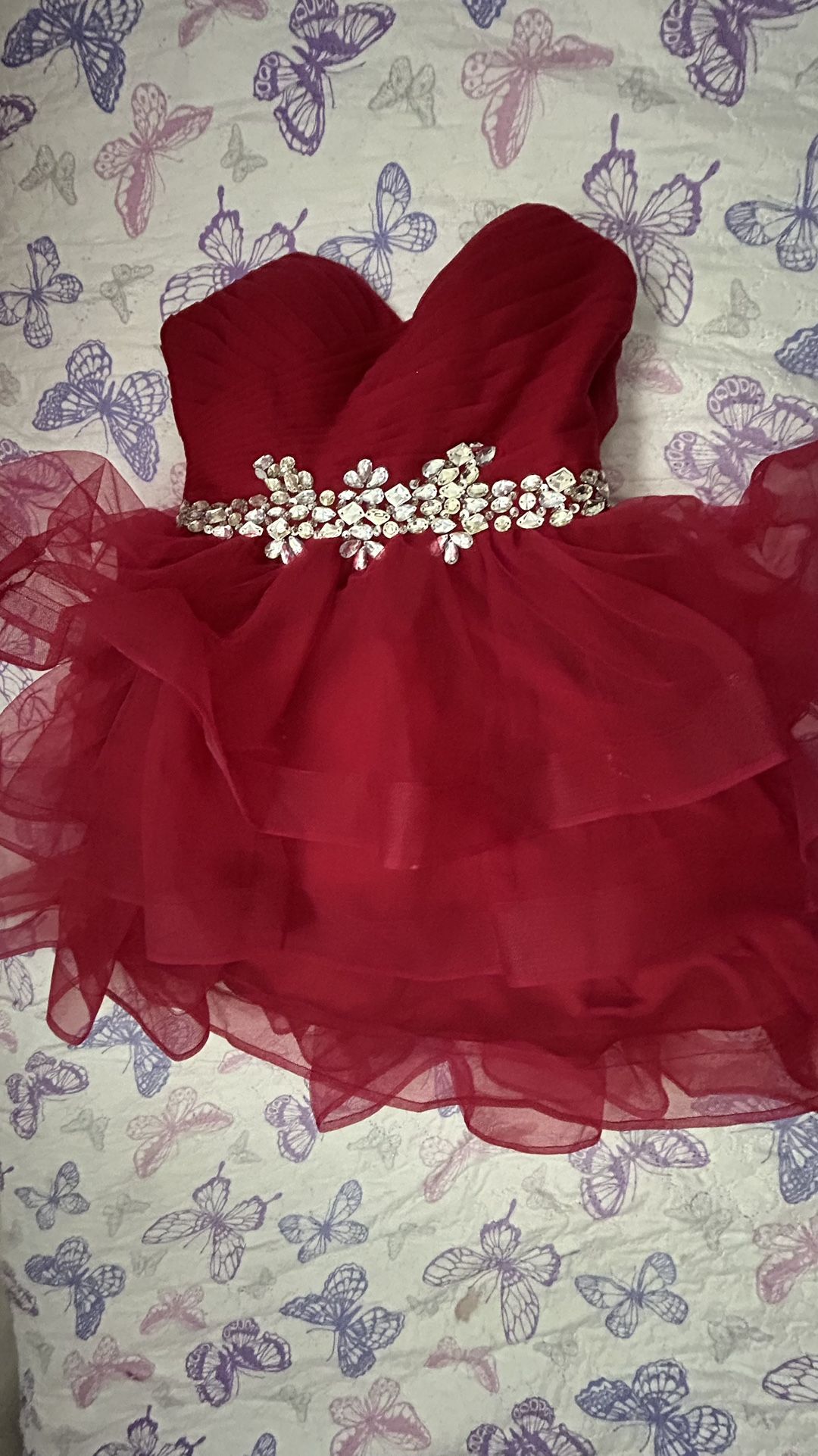 Red Mini Formal Dress