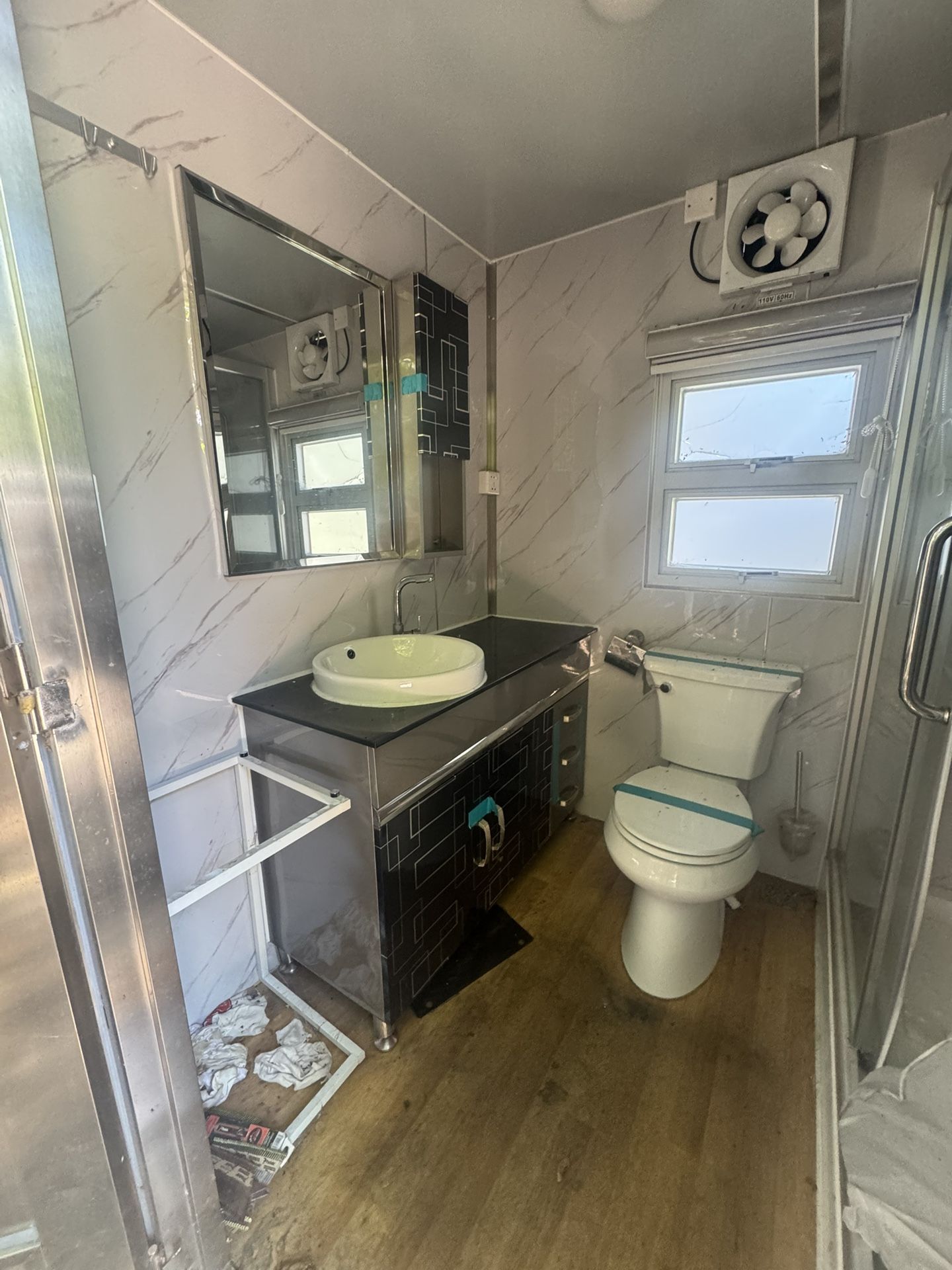 Full Bathroom Stainless Steel Exterior