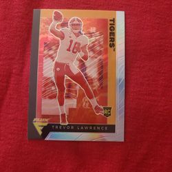 Trevor Lawrence Sliver Flux Rookie Card 