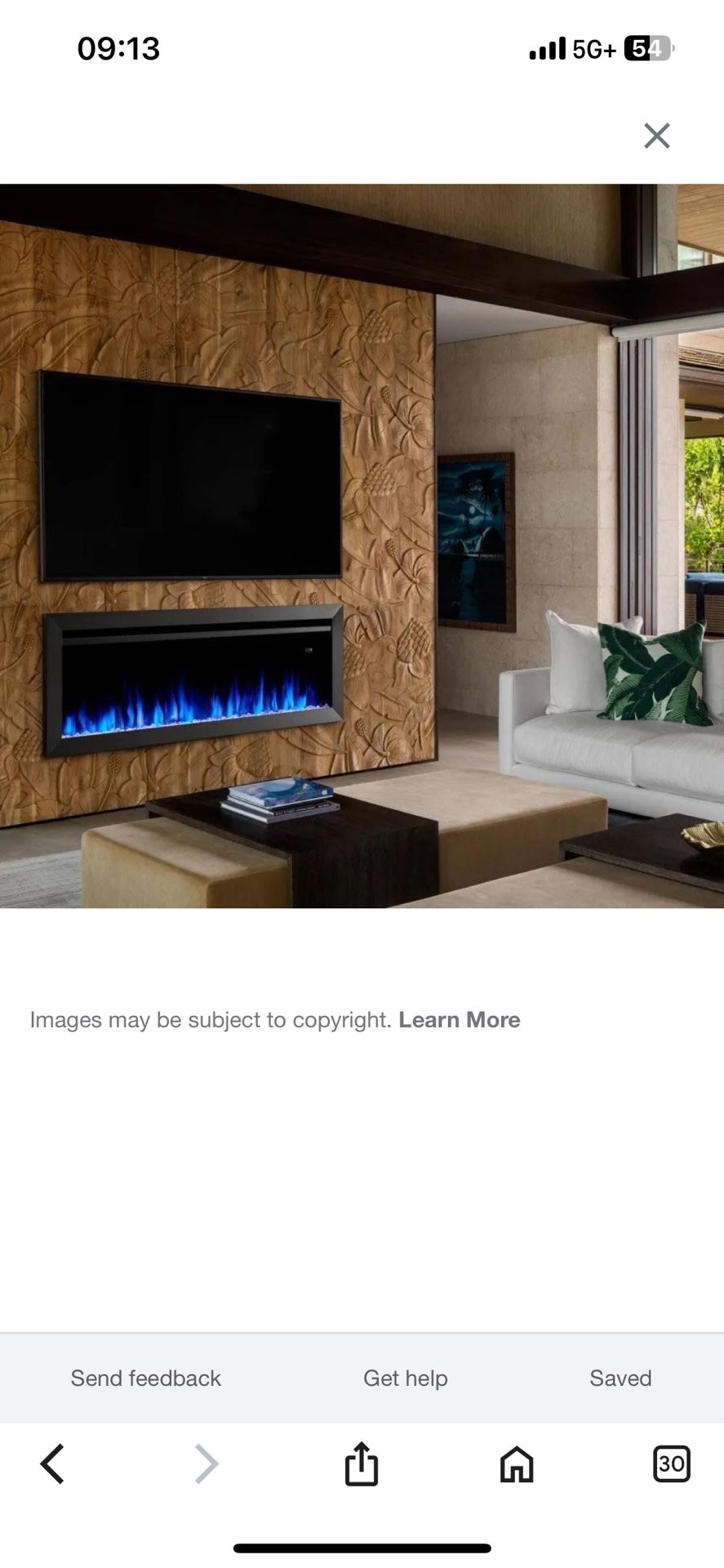 Allusion Slim 50” Electric Fireplace