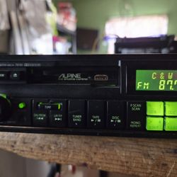 Old School 7618 Alpine receiver / 5959 Alpine 6 Disc Changer 
