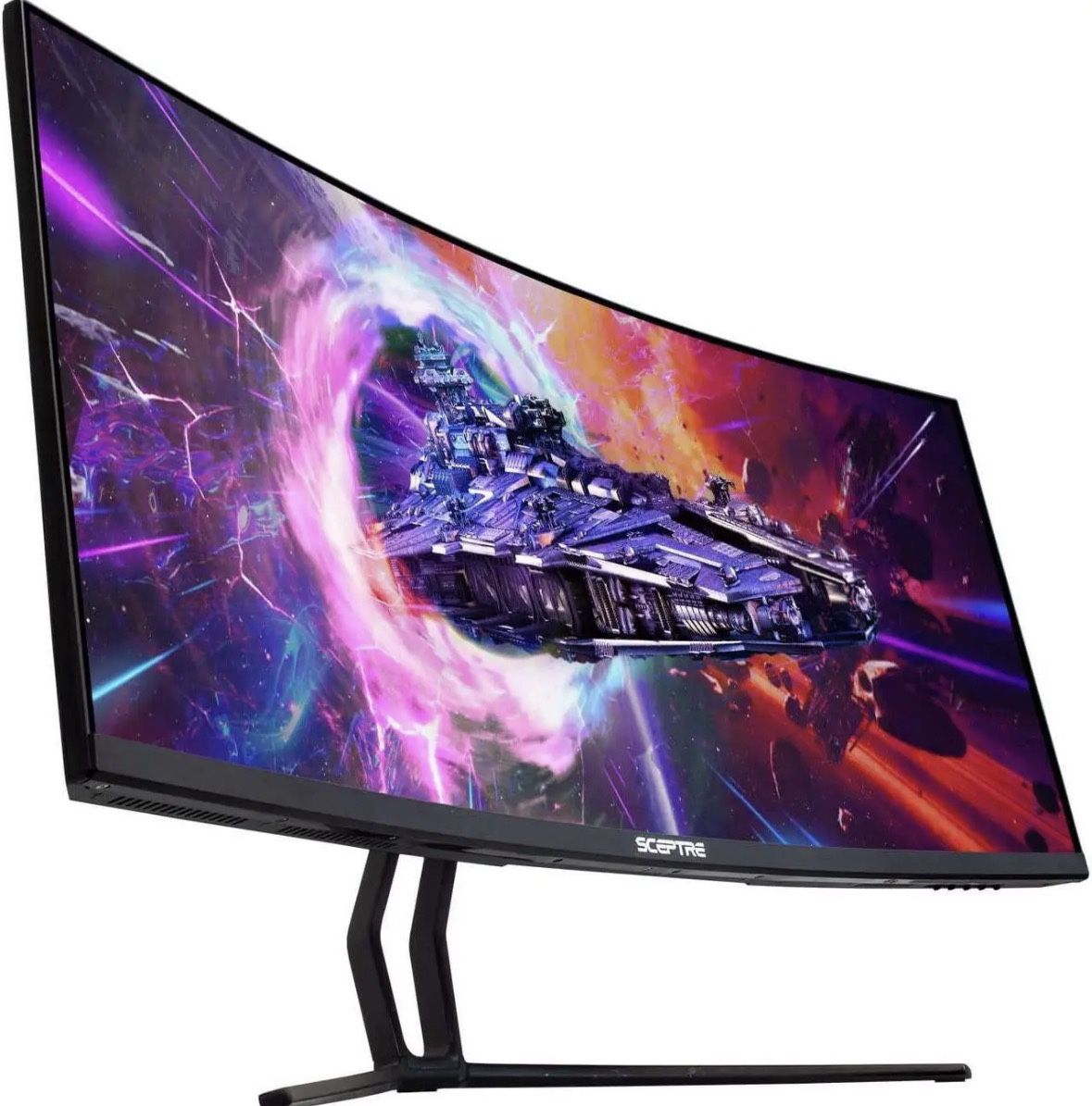 Sceptre 35 Inch Curved UltraWide 21: 9 LED Creative Monitor QHD 3440x1440 Frameless AMD Freesync 