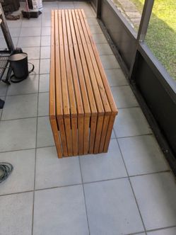Handmade 5-Foot Solid Wood Bench – $140 OBO