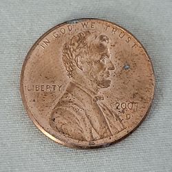 USA Lincoln Memorial Cent 2007-D
