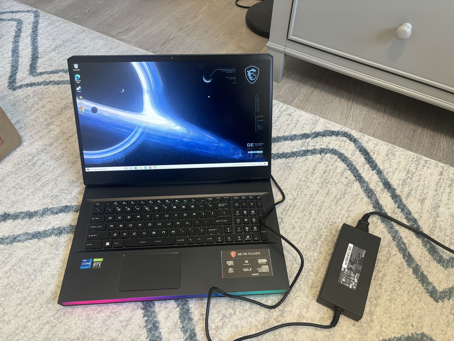 MSI GE76 Raider Gaming Laptop 2021 (1TB SSD, 16GB RAM) 17.3" FHD 144 Hz, Intel Core i7-1180H (11th Gen), NVIDIA GeForce RTX 3060, Windows 10 64bit (Ti