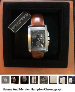 Baume & Mercier Hampton Chronograph MOA08197 Full Set Swiss Watch