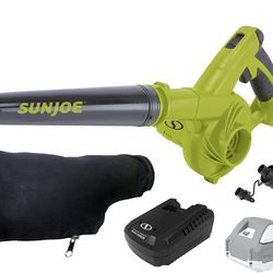Sun Joe 24V Cordless Workshop Blower/Vacuum Kit